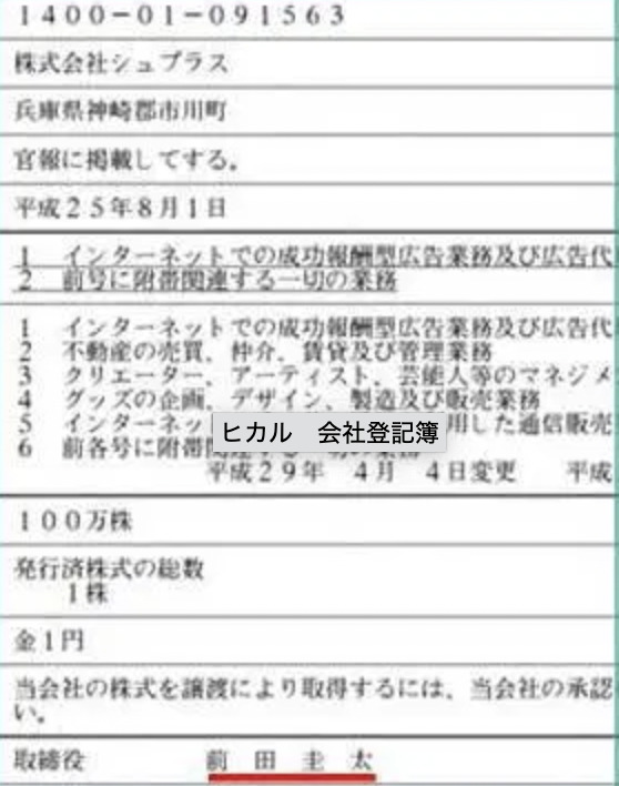 ヒカルの本名は前田圭太