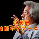 【タブー】小泉純一郎の家系はヤ◯ザの発祥だった！？戸籍は北朝鮮のクオーター！？