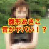 【驚愕の事実】雛形あきこが昔から変わらなさすぎてヤバい！？若い頃の姿に唖然！？